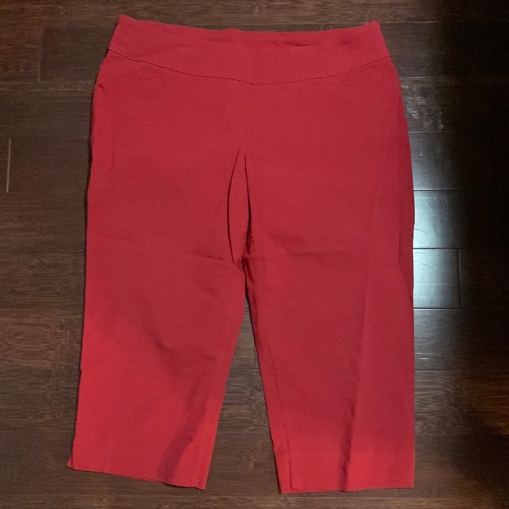 Caroll Reed Stretchy Red Capris